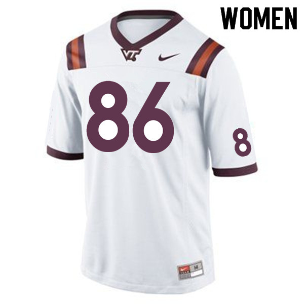 Women #86 C.J. Carroll Virginia Tech Hokies College Football Jerseys Sale-Maroon